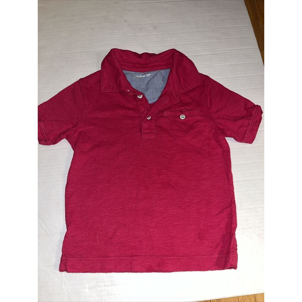 Baby Gap Super Soft Short Sleeve Cafe Polo 3 Button Shirt Size 3 Years Unisex